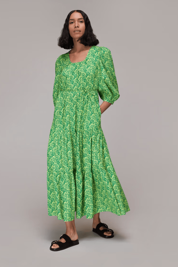 Rent Climbing Vine Trapeze Dress - Whistles | HURR