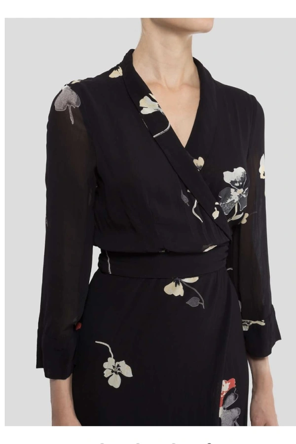 Ganni lorita wrap dress hotsell