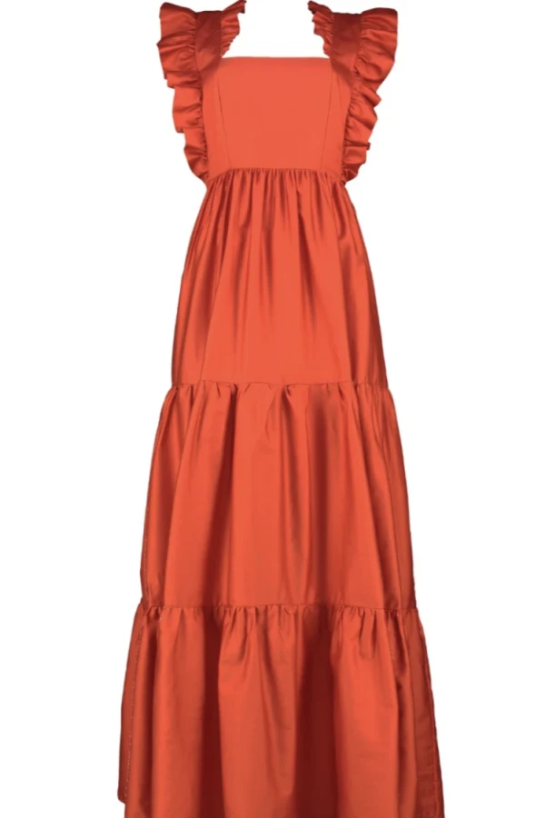 Safari Kikoy Tie Back Maxi Dress - Frost