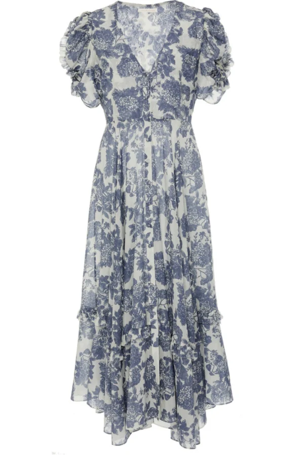 Rent Andie Floral Midi Dress - LoveShackFancy | HURR