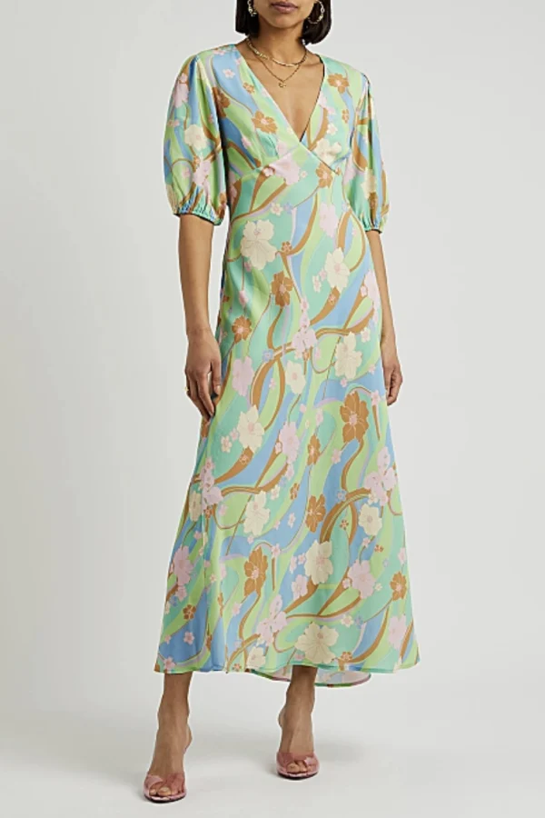 Rent Steph floral maxi - RIXO | HURR