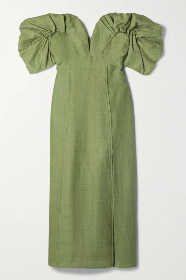 cult gaia muna dress green VAL DRESS