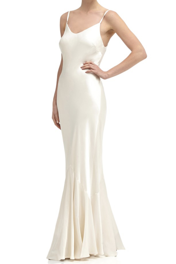 Rent White Silk Gown - Ghost | HURR