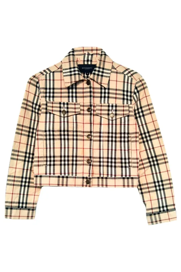 Rent Nova check denim jacket - Burberry | HURR