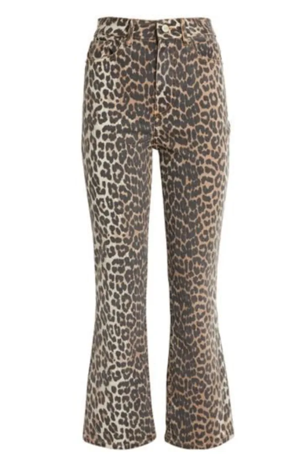 Leopard Crop Jeans main image 0