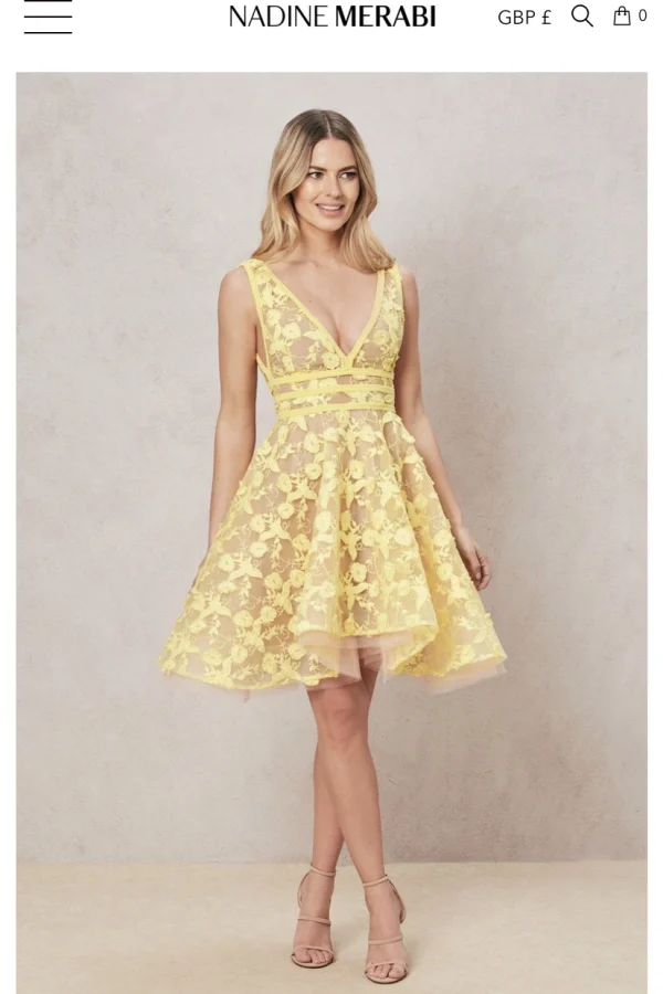 chinese dress ladies Milly Yellow Dress main image 1