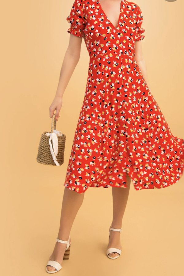 Faithfull the brand ari floral midi dress cheap