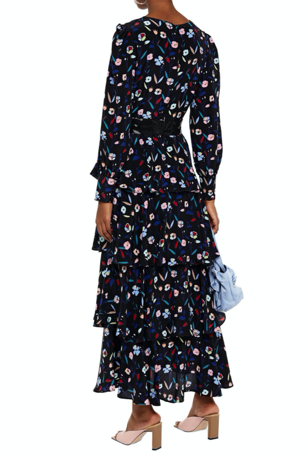 Rent Eveline floral maxi dress - Olivia Rubin | HURR