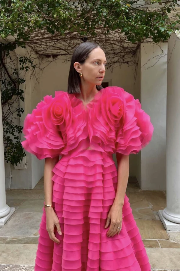 aje amour ruffle midi dress Rent Aje Amour ruffle midi dress - Aje