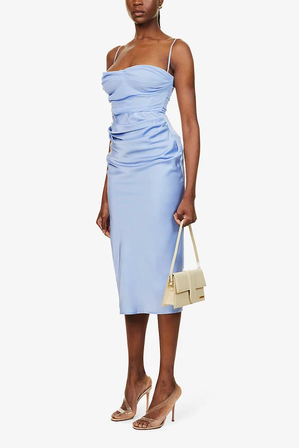 Rent Teia Sky draped corset mini - House of CB | HURR