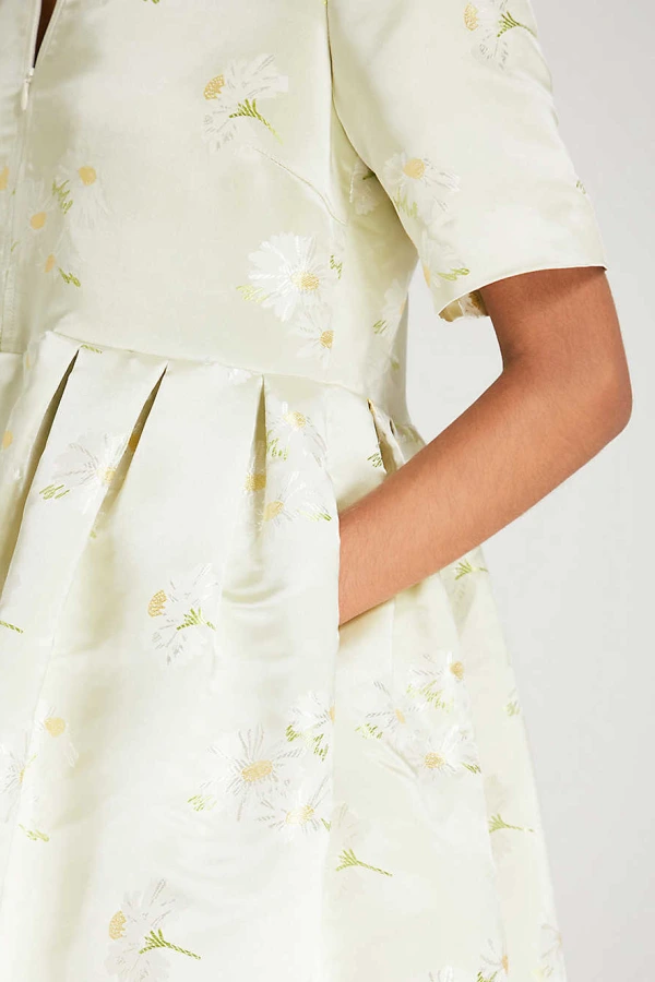Ganni senna jacquard dress discount