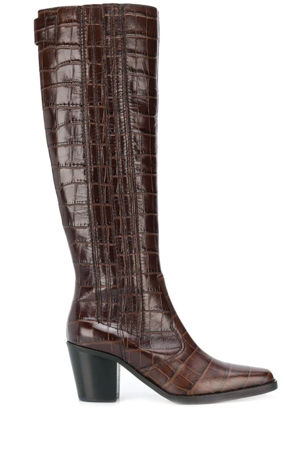 Rent Western Knee High Boots - Ganni | HURR