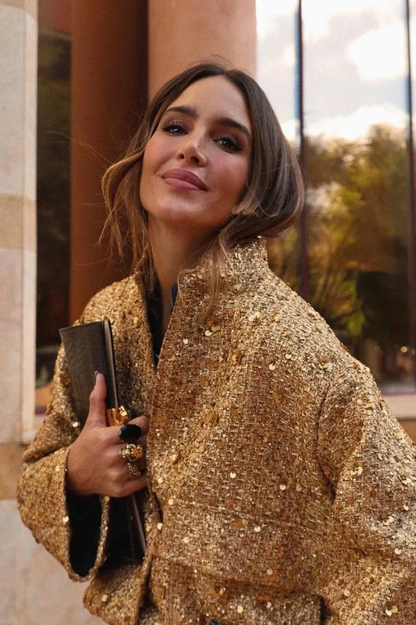 Rent zara gold sequin bomber jacket Zara HURR