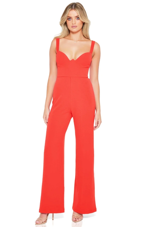 SOFT LINE ROMANCE WOVEN JUMPSUIT