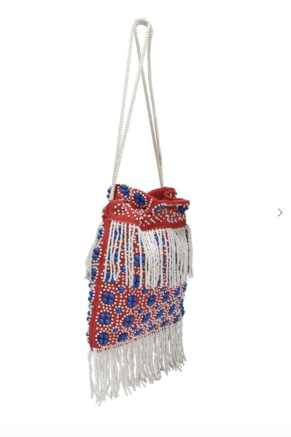 Rent Staud Lance beaded fringed bag HURR Collective