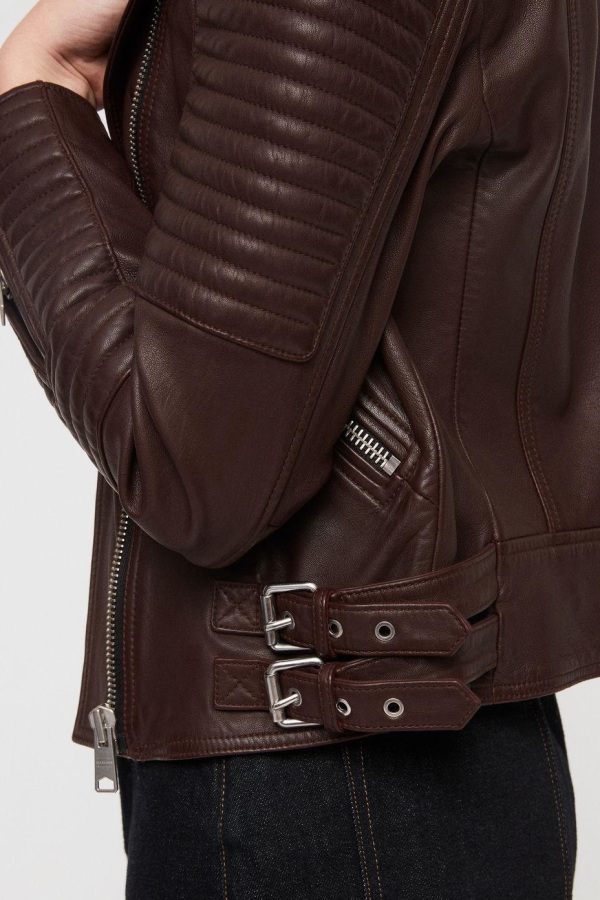 Rent Estella Quilted Leather Jacket - AllSaints | HURR