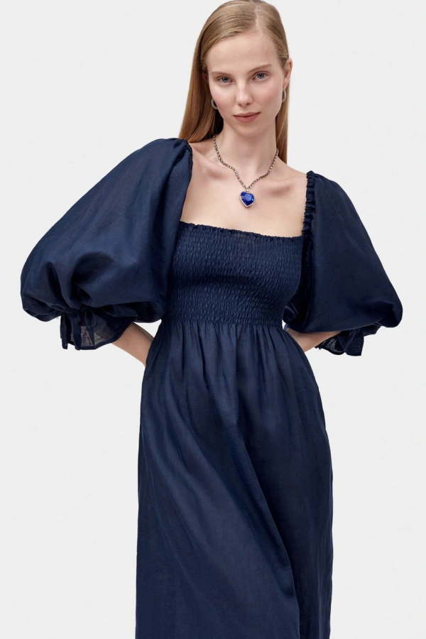 Rent Sleeper Atlanta linen dress - Sleeper | HURR