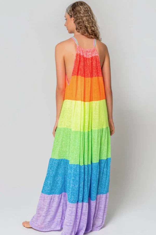 Rent POPSICLE HALTER DRESS - Pitusa