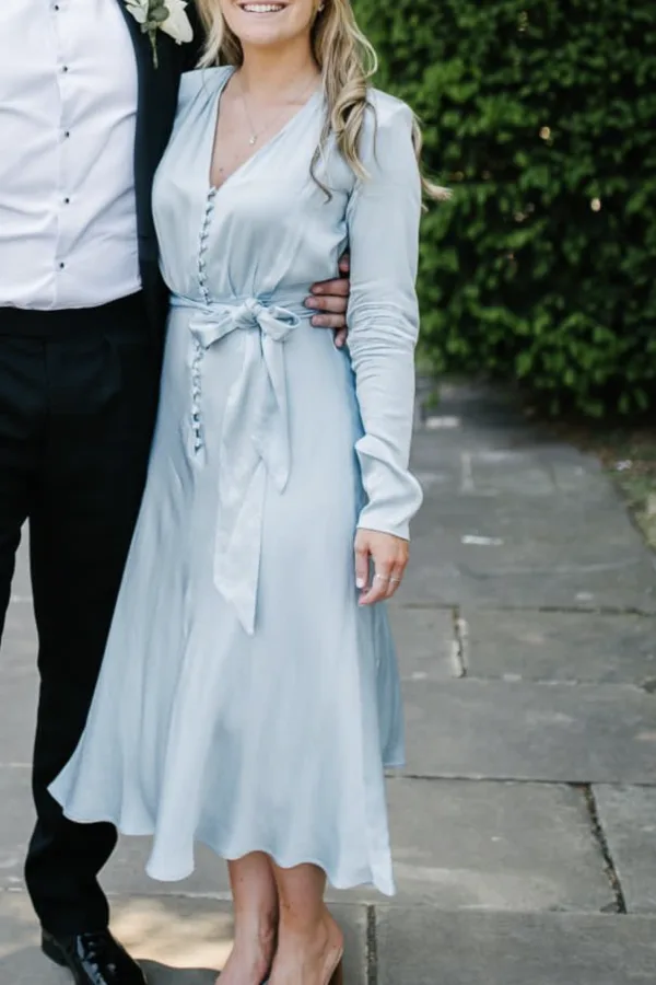 Rent Meryl Satin Midi Dress - Ghost | HURR