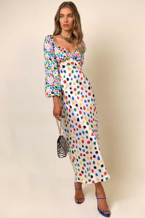 Rent Gio Micro Tulip Print Dress - RIXO | HURR