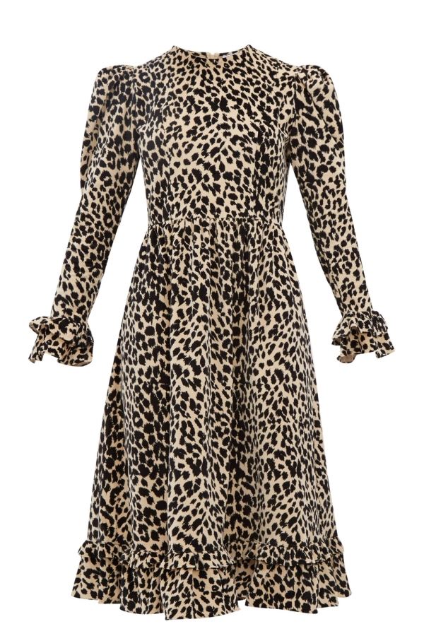 Rent Leopard print midi dress - Batsheva | HURR