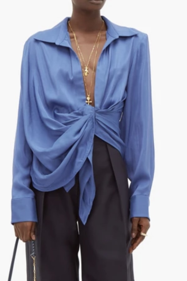 Jacquemus blue shirt clearance