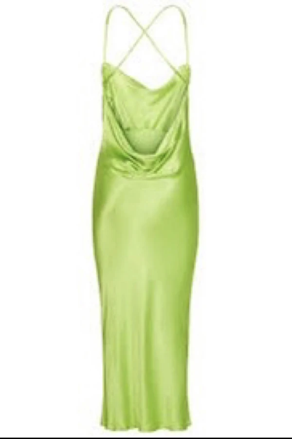 rat and boa lime green dress Navarra Dress Lime – Eastend Wardrobe main image 0