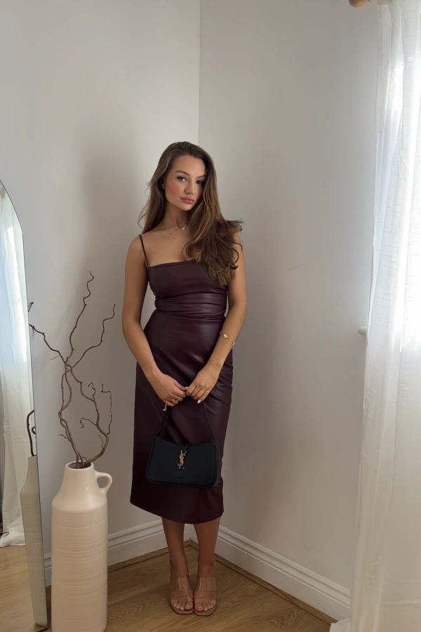 Rent Jalena dress (vegan leather) - House of CB | HURR
