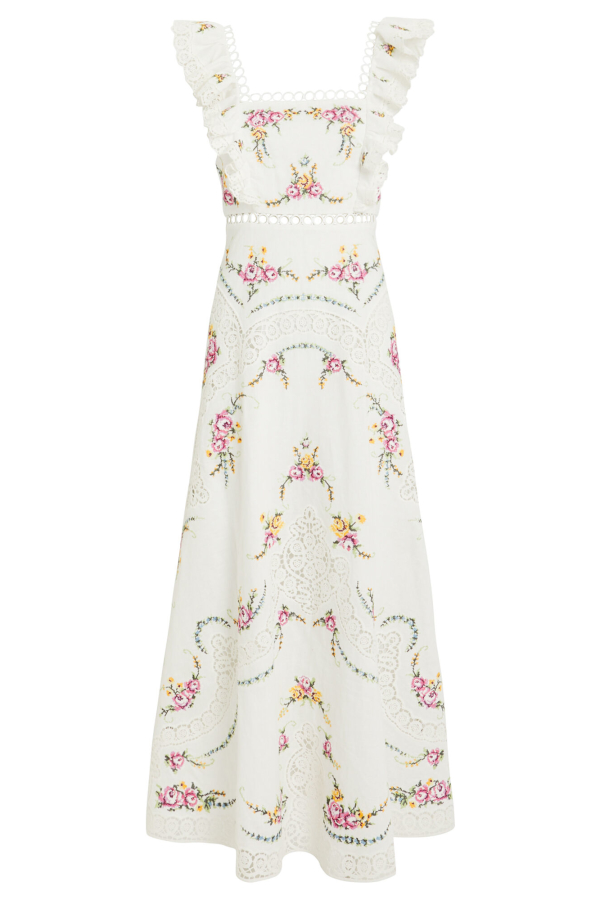 Rent Allia Cross Stitch Dress - Zimmermann | HURR