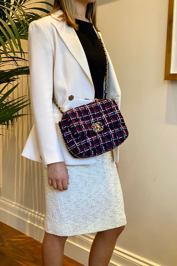 Rent Knee length tweed skirt Alexander McQueen HURR