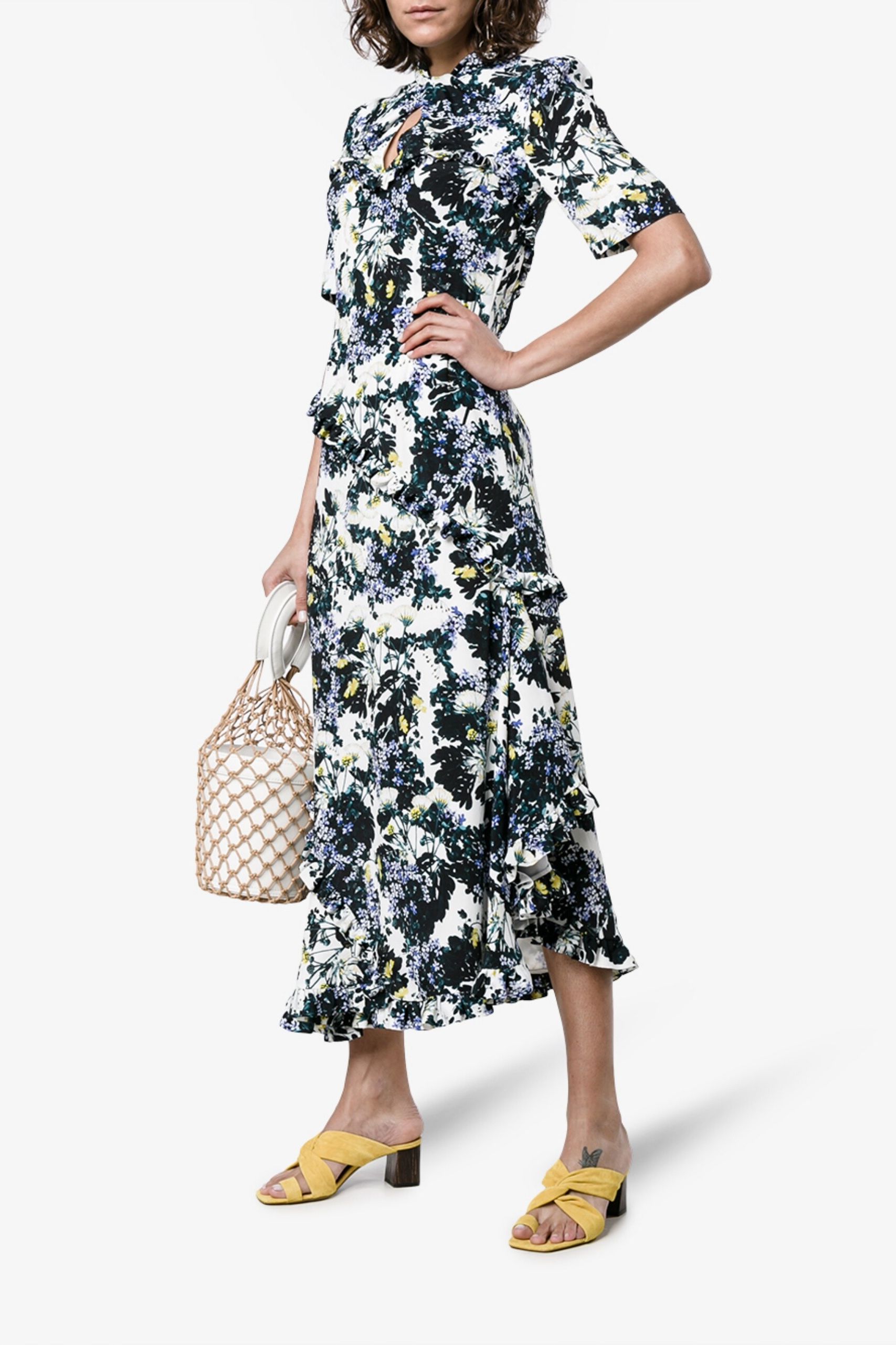 Rent Erdem Silk floral dress - HURR Collective