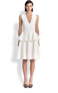 alexander mcqueen peplum dress