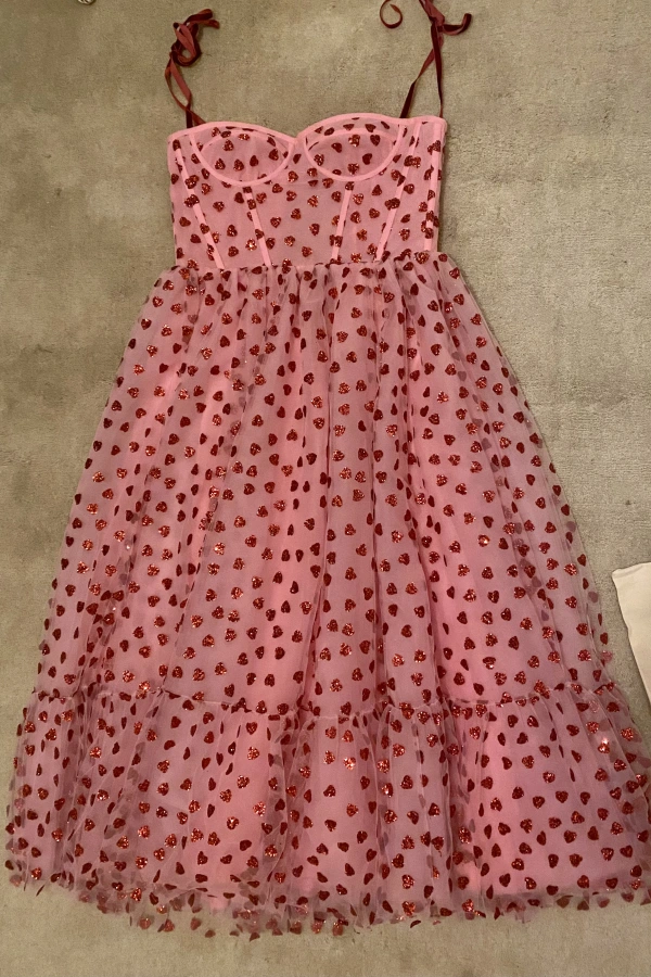 white christmas dresses Cara Cara Pero Midi Dress in Pink main image 1