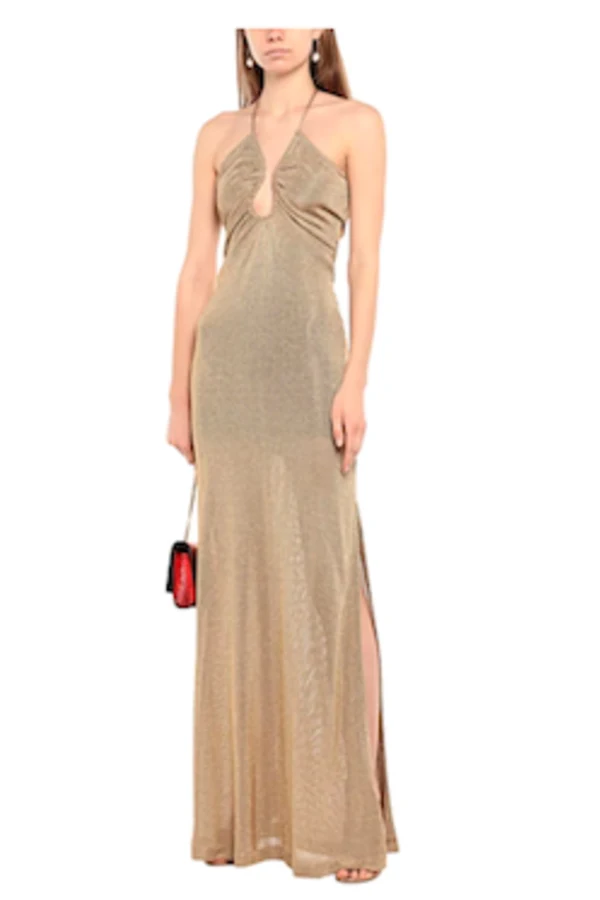 Rent Gold Lurex Dress - Fendi | HURR