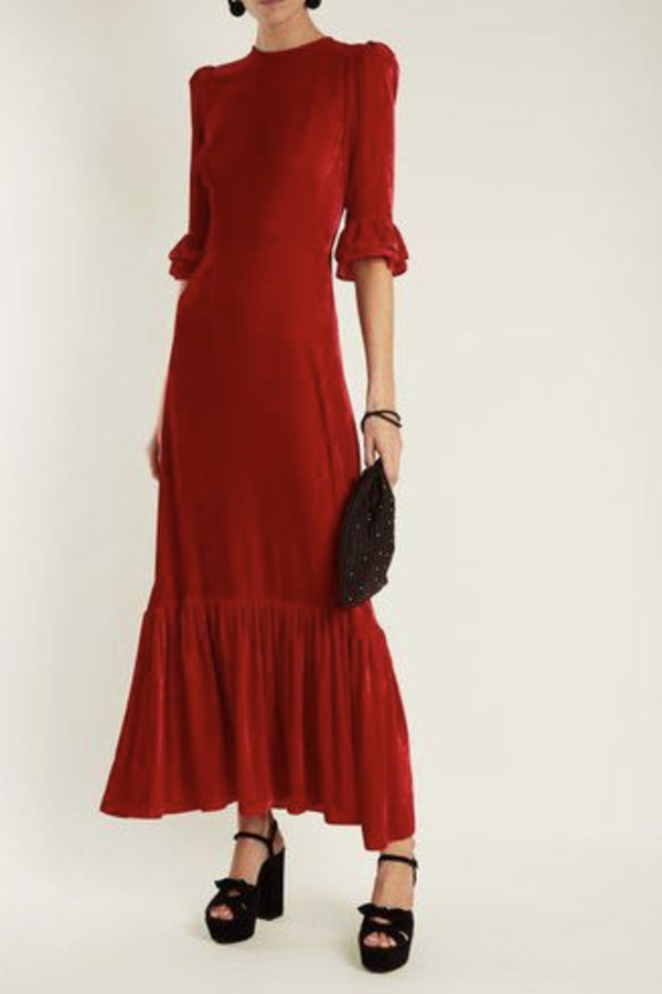 Rent Red velvet Maxi Dress The Vampire’s Wife HURR
