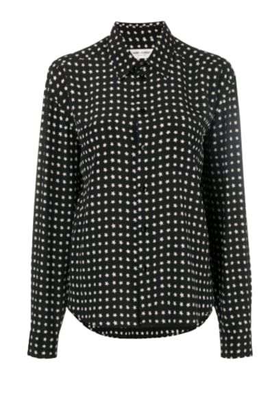 saint laurent star print shirt