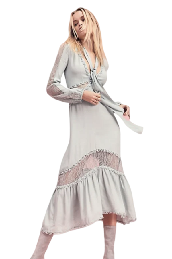 Rent Lilou Midi Dress - For Love and Lemons | HURR