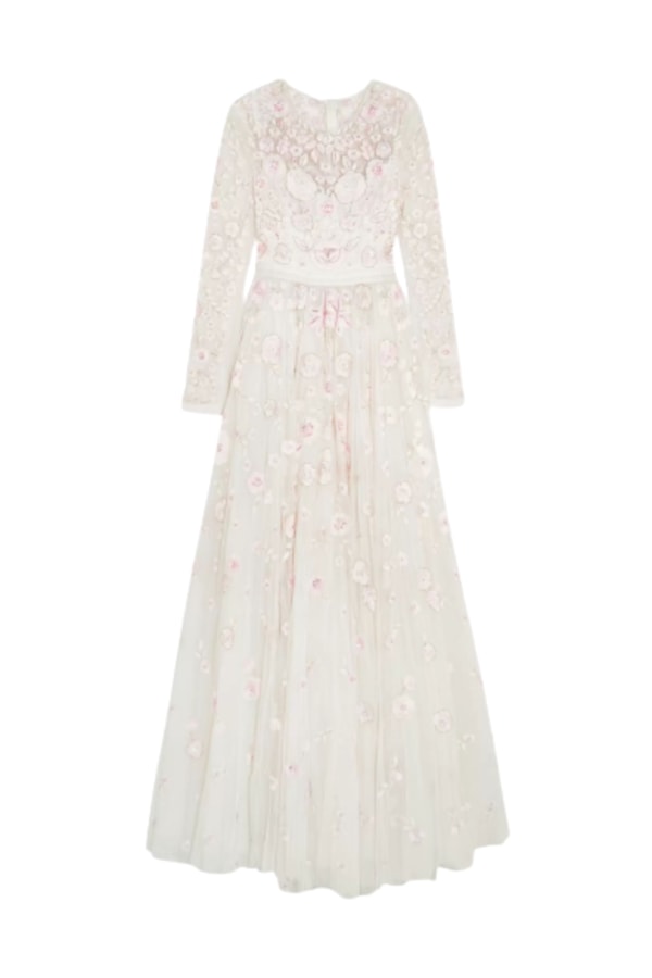 needle and thread rosette gown