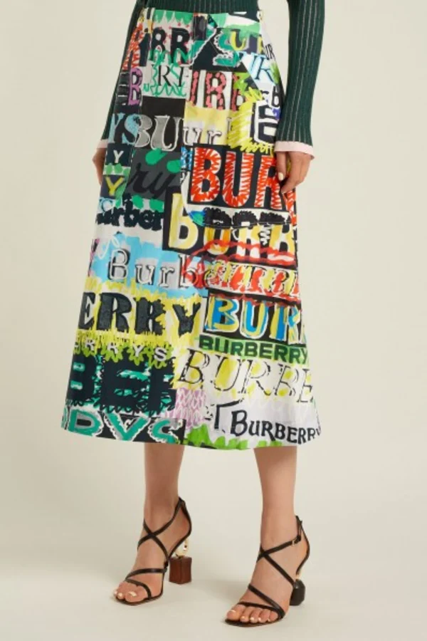 Rent Graffiti print cotton skirt Burberry HURR