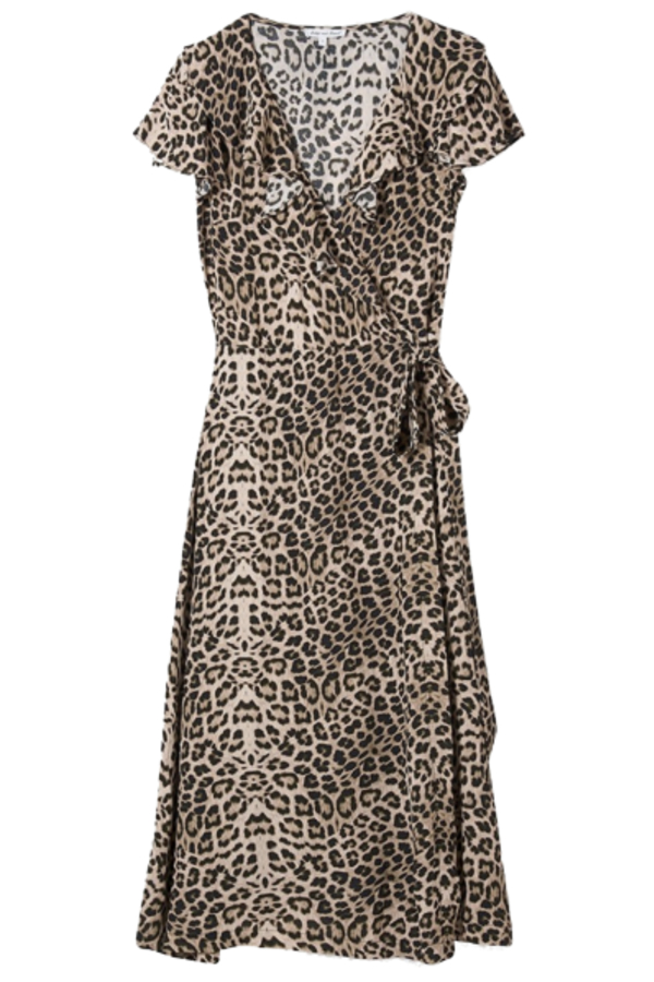 Rent Leopard Midi Dress - Lily and Lionel | HURR