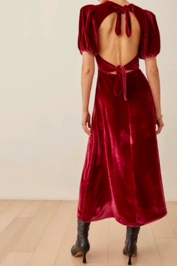 princess polly baby blue dress New Velvet: 5 Ways to Wear the Trend from Reformation – Fashion Gone Rogue