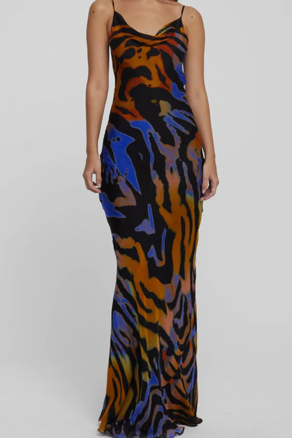 Fabienne Long B Dress in Light Jade