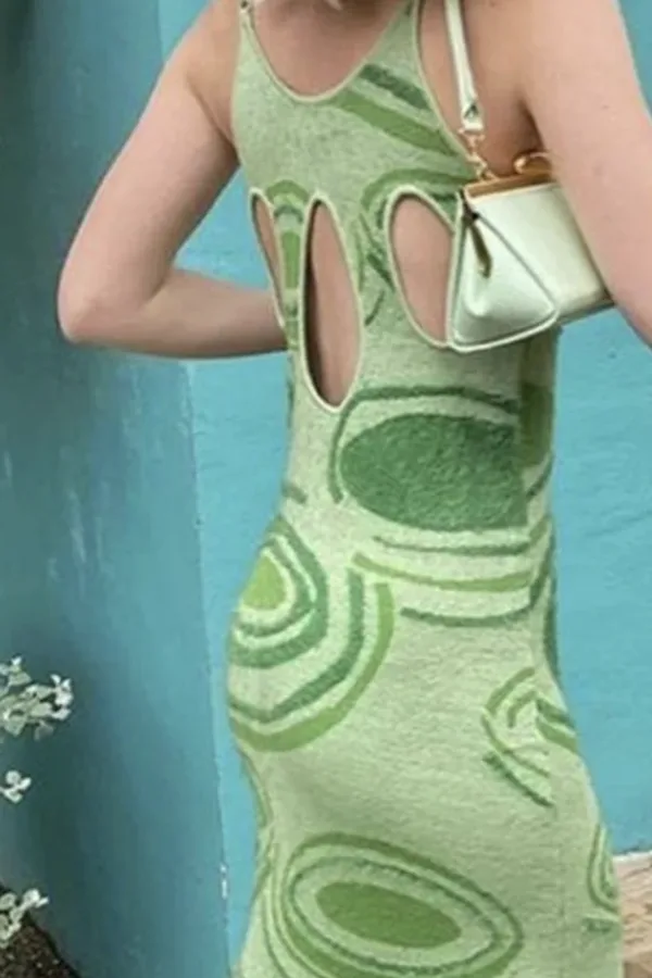 green ombre sequin dress Hockney Dress