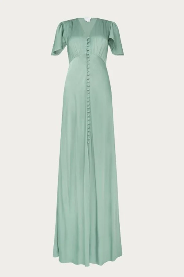 ghost delphine satin maxi dress Ghost, Delphine Satin Maxi Dress, Ivory, Brand new