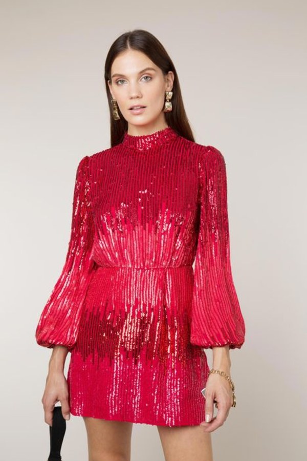 Rent Samantha ombré sequin dress - RIXO ...