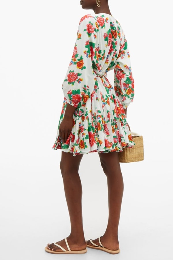 Rent Ella floral-print mini dress - Rhode | HURR