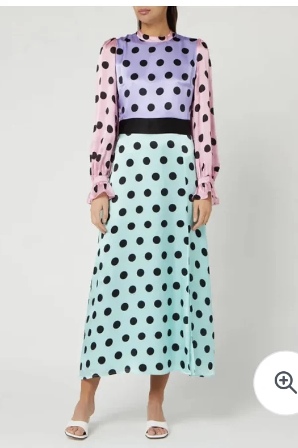 Marleia – Polka-Dot Layered Elegance Dress