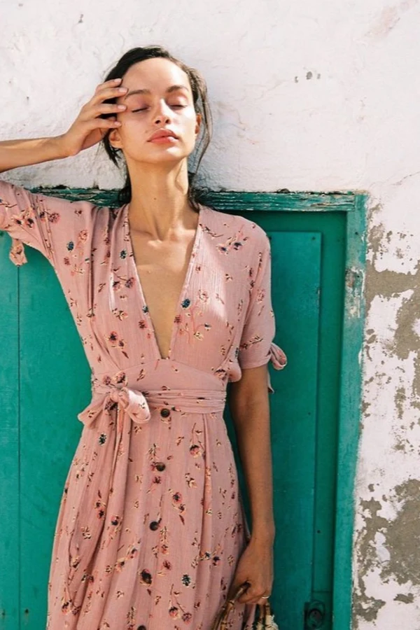 Faithfull nina midi dress sales