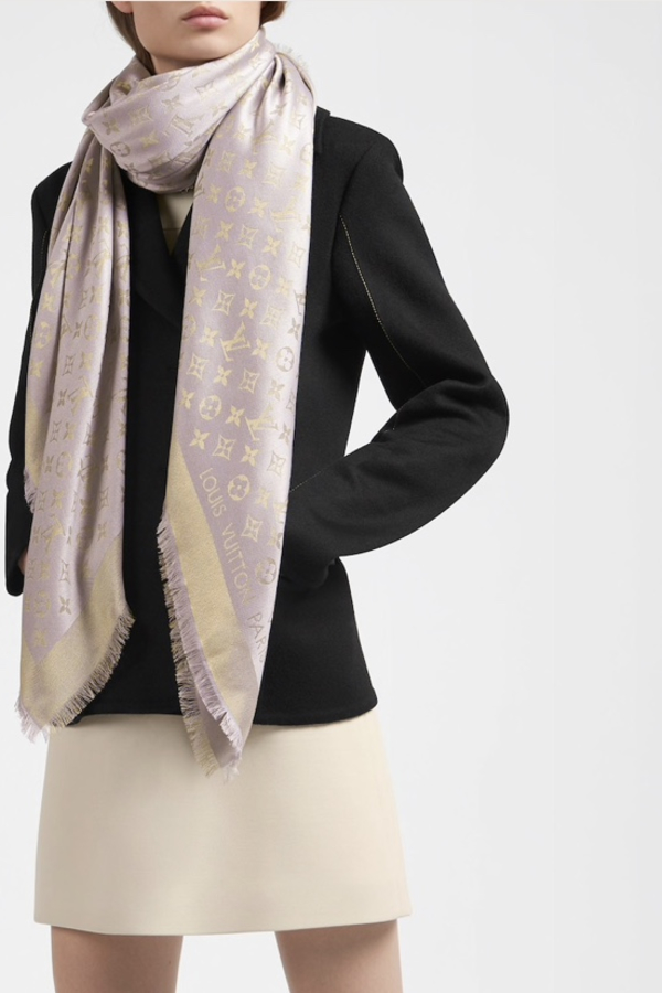 Rent LV Monogram Shine Shawl Louis Vuitton HURR