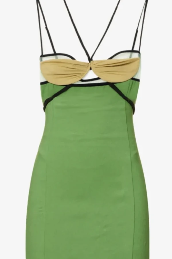 Rent Draped Double Bra Mini Dress NENSI DOJAKA HURR